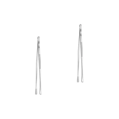 Produktbild: BESPORTBLE 2St Grill Pinzette küchenhelfee küchenzange Grillzange Koreanisches Essen koreanische Accessoires Toastzange aus Edelstahl Toastzange für den Haushalt Rostfreier Stahl Silver