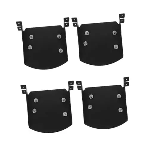 Produktbild: BESPORTBLE 2St Grill zubehör Grillreiniger kommerziell heiße Handschuhe Gestell Bratpfanne Pellet Auslass Zubehör Grill Werkzeug Zubehör BBQ Metallteile grillzange Grillzubehör Eisen Black
