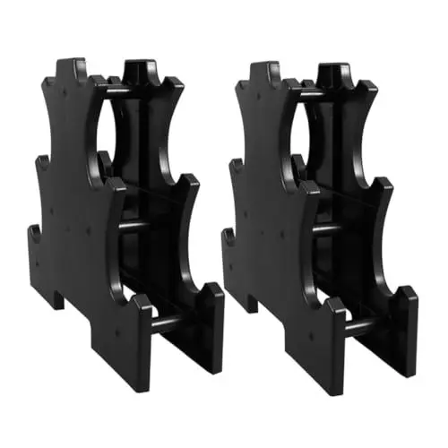 Produktbild: BESPORTBLE 2St Hantel-Lager Hantelständer hantel rack Dumbbell Ablage Gewichtsständer für Kurzhantel Kettlebell-Rack Griffhalterung für Hantelgewichte Bodenhalterung für zu Hause pp