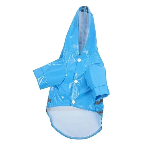 Produktbild: BESPORTBLE 2St Hund Regenmantel Hundeponcho Wintermäntel kleine hundekleidung Hunde-regencape hunderegencape Regenjacke Regenponcho Regenmantel für Hunde Mittelgroßer Hunderegenmantel Blue