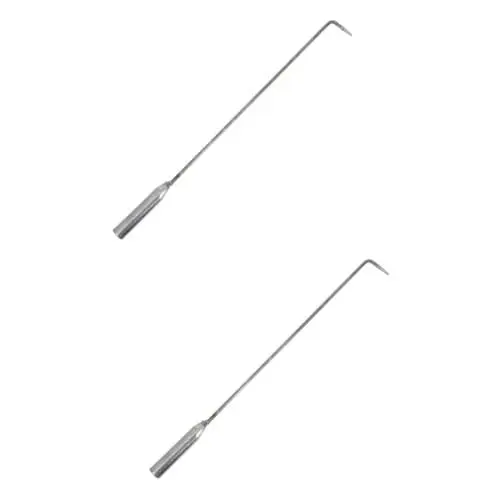 Produktbild: BESPORTBLE 2St Kohlenhaken grillzubehör Kamin+Werkzeuge schweres Feuer Campingzubehör kaminofen Kamin-Poker-Handheld Kamin-Feuerstellen-Werkzeug Handlich anschließen Suite Metall Eisen