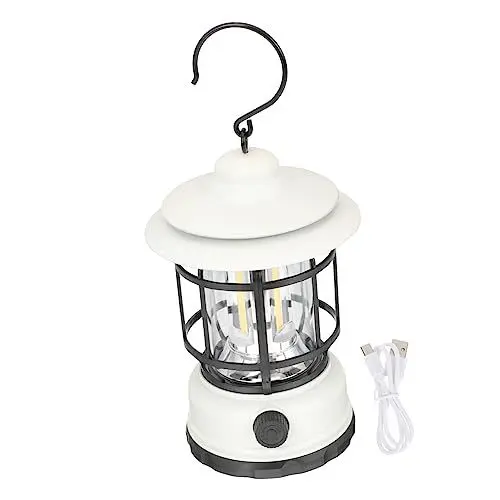 Produktbild: BESPORTBLE 2St Lagerfeuer Camping wildes Zeltlicht Verschleißfeste Zeltlampe wilde Zeltlampe aufladbare Zeltlampe Handheld Zubehör Laterne handhaben Zelt Lichter Plastik Weiß