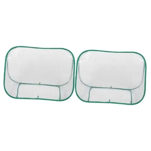Produktbild: BESPORTBLE 2St Mini-Gartenabdeckung sukkulenten Mini gewächshaus Balkon gewächshaus kleine Pflanzen gewächshaus für Balkon Mini Zelt Anlage tragbare Blumenzelte kompaktes Pflanzengehäuse PVC