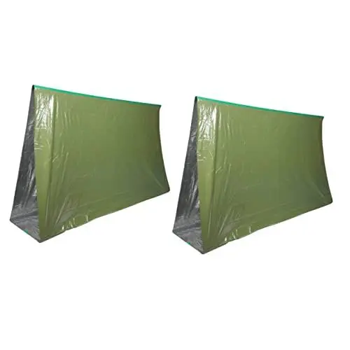 Produktbild: BESPORTBLE 2St Notfallzelt im Freien Rucksackzelte Ultraleichter Schlafsack Reisesachen Außenzelt Wanderversorgung Notzelttasche Sport Überlebensdecke Faltdecke Erste-Hilfe-Decke Warme Decke