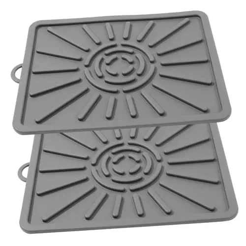 Produktbild: BESPORTBLE Silikon-backmatte Hitzebeständige Unterlage Zum Backen Wiederverwendbare Grillmatten Antihaftbeschichtet für Grillöfen Grau