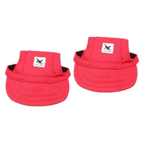 Produktbild: BESPORTBLE 2St Sporthut für Hunde pet Supplies Hunde Cap hundebedarf Hunde Kappe hundekappe Haustiermütze mit verstellbarem Riemen Chihuahua-Sonnenhut Baseballmütze für Hunde Hundemütze rot