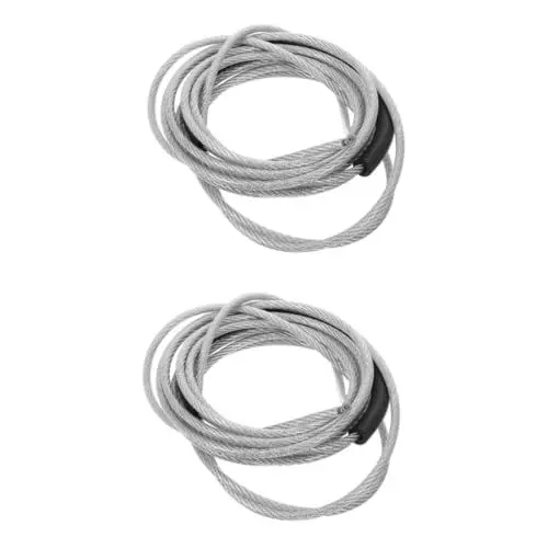 Produktbild: BESPORTBLE 2St Springseil-Ersatzseil dickes seil schutzrohr Fitness-Springseil Springseile Fitnessbedarf Fitnessgeräte Ersatzteil Fitnessversorgung Sportzubehör Stahldraht