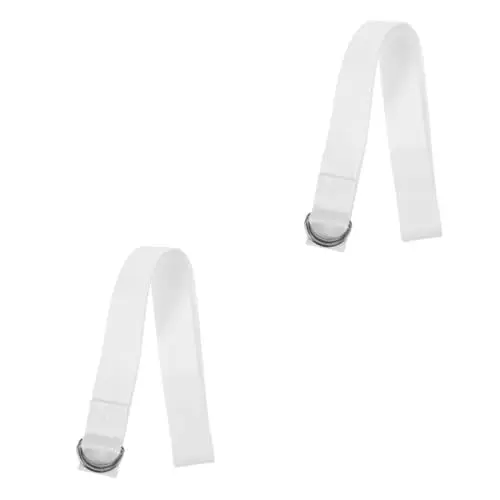 Produktbild: BESPORTBLE 2St Yoga-Stretchgürtel Yoga-Gurt fitness geräte sport tape Stretchbänder kompaktes Übungsband unelastisches Spannband Multifunktion Gummiband Halterung Stretchband Sportgürtel Weiß
