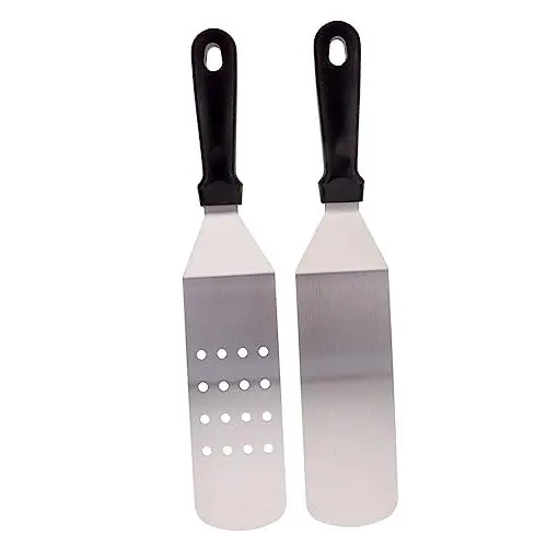 Produktbild: BESPORTBLE Set Grillpfanne Spatel Schaber Flipper Turner 2-teiliges Utensil Set Aus Edelstahl Zum Kochen