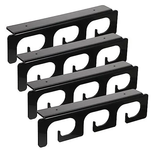 Produktbild: BESPORTBLE 2 Paare Angelrutenhalter An Der Decke Angelrutenhalter Für Garagentore Angelrute Dachträger Lagerregale Für Garagendecken Dachträger Angelrutenhalter Angelrutenständer Acryl Black