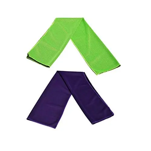 Produktbild: BESPORTBLE 2stücke Kühlendes Sporthandtuch Schnelltrocknendes Mikrofaser-Handtuch Für Fitness Yoga Und Outdoor-aktivitäten Zufällige Farbe