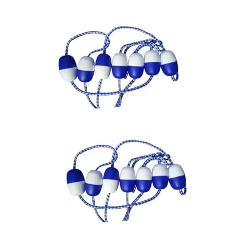 Produktbild: BESPORTBLE 2 STK Pool-Sicherheitsseil mit Schwimmern schwebendes Seil Sicherheitszaun Schwimmbad Sicherheitstrennseil Sicherheitsseil für Schwimmbecken Boje Fahrbahnlinie der Zaun Tablett