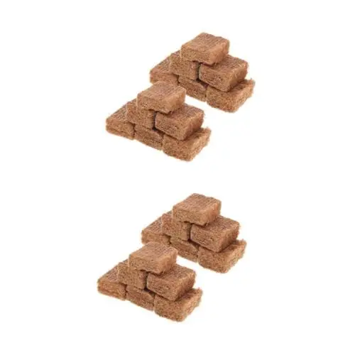 Produktbild: BESPORTBLE 2 Sätze Grillfeueranzünder Feueranzünder-Sticks Feueranzünderblöcke Für Den Außenbereich Grill-zündblöcke Holzkohle-starterblöcke Feuerstarter Kiefernholz Brown 10 Stück * 2