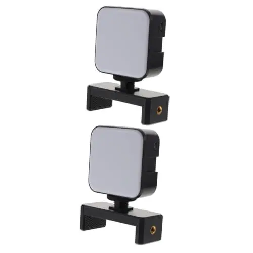 Produktbild: BESPORTBLE 2 Sätze Handy-Fülllicht Quadratische LED-Videolampe Telefonclip Licht Telefonlicht für Bilder Clip-on-Licht für Telefon Notizbuch Handy licht Kameralicht Videolicht Licht füllen