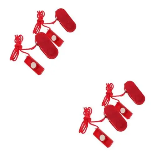 Produktbild: BESPORTBLE 2 Sätze Laufbandzubehör Universeller Laufbandschlüssel Laufbandschlüssel-ersatz Universal Auftauchende Stopptaste Sicherheitsschlüssel Für Laufband Rot Magnet 2 Stück * 2