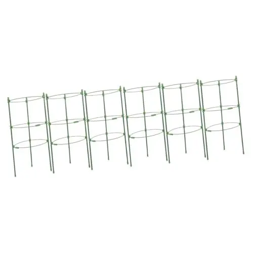 Produktbild: BESPORTBLE 2 Sätze kletterndes Weinspalier Kletterpflanzenstütze Pflanzensäule Pflanzenstecker für Blumen Stützkäfige für Tomatenpflanzen Pfefferkäfige Gurkenspalier Glasfaserrohr Green