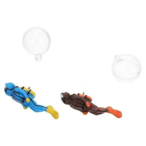 Produktbild: BESPORTBLE 2sätze Taucher Aquarium Dekoration Schwimmendes Fisch Tank Ornament Mit Realistischen Taucherfiguren Für Kleine Aquarien Langlebig Und Leicht Für Unterwasserlandschaften