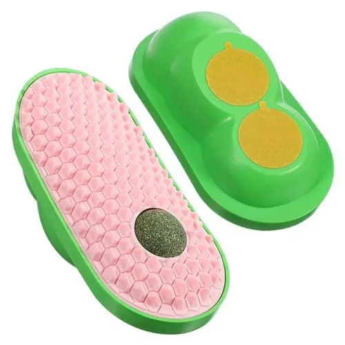 Produktbild: BESPORTBLE 2 Stk Katzenminze Spielzeugball Katzenwandbürste Katzenspielzeugball Katzenminze Bälle Katzenkratzer Mit Katzenminze Wandkratzer Für Katzen Katzenminze Wandball Rosa Abs