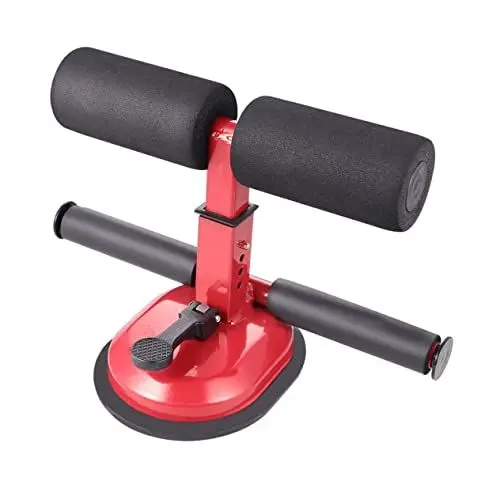 Produktbild: BESPORTBLE 2 Stk Sit-up-Tool Fitnessgeräte fitness geräte Bauchtrainer Sit-up-Bar Miniaturuhr für Puppenhaus Beinmuskeltraining Taillen-Bauch-Trainingsgerät Spurstange Werkzeug rot