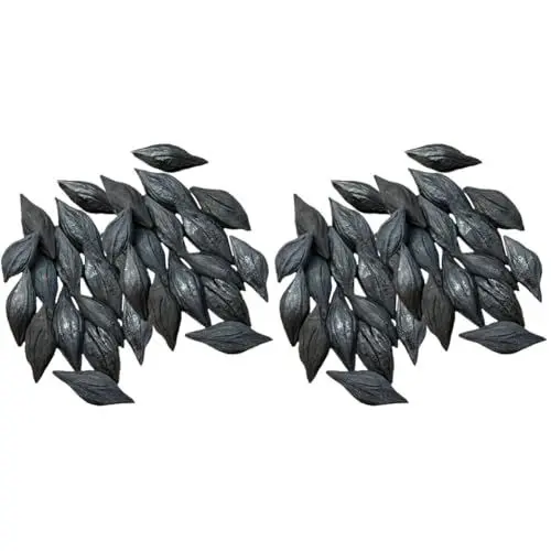 Produktbild: BESPORTBLE 2 Stück 1 Campinggrill Holzkohle zeichenkohle kohlenanzùnder Grillen zubehör ignea Holzkohle zum Grillen Feuerkohle Holzkohlebriketts Grillkohle im Freien Olivenholzkohle Black