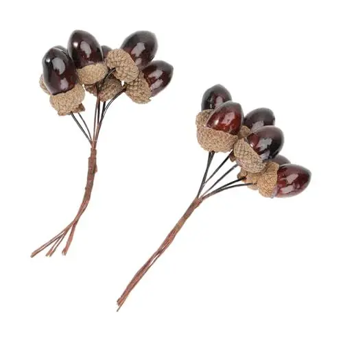 Produktbild: BESPORTBLE 2 Stück Bündel Beeren-Pinien-Nuss-Bündel Eicheln stammen künstliche Eicheln weihnachtsdeko Christbaumschmuck Ornament künstliche Tannenzapfen Weihnachtsbaum Blumen