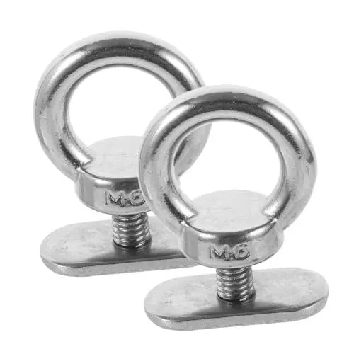Produktbild: BESPORTBLE Edelstahl-kajak- -Hardware 2 Stück Zurrösen Kajak-ausrüstungsschienenmontage-zubehör Kajak-schienenschienen-Hardware