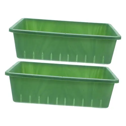 Produktbild: BESPORTBLE 2 Stück Kunststoff Setzlings Tablett Kunststoff Anzuchtschalen Sprossen Tablett Pflanzen Die Setzling Starter Tabletts Anbauen Pflanzgefäß Tablett Setzling Sprossen Tablett