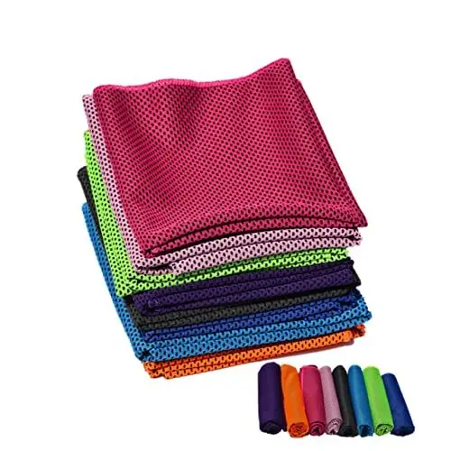 Produktbild: BESPORTBLE 2 Stück Mikrofaserhandtücher Für Körper Yogahandtücher Sporthandtuch Trainingshandtuch Lagerhandtuch Mikrofaser Haarhandtücher Kältehandtuch Lappen Schweißhandtuch Reise
