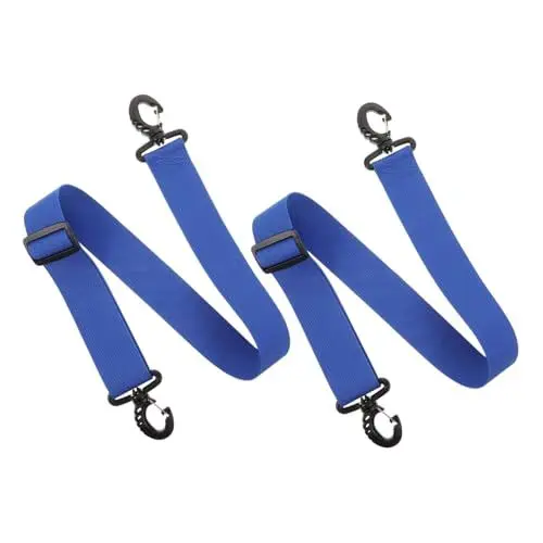 Produktbild: BESPORTBLE 2 Stück Skischuhgurte Skistiefel Tragegurt Skistiefel Trageseil Schlittschuhe Befestigungsgurt Skistiefel Trageleinengurt Für Ski Rollschuh Zubehör Blaues Nylon Gurtband