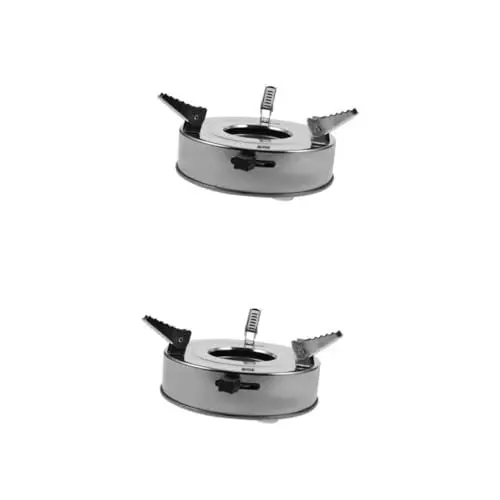 Produktbild: BESPORTBLE 2st Alkoholkocher Aus Edelstahl Mini-campingkocher Estufa De Gas Holzbefeuerter Campingkocher Notkocher Propanbrenner Zum Kochen Im Freien Gasbrenner Rostfreier Stahl Silver