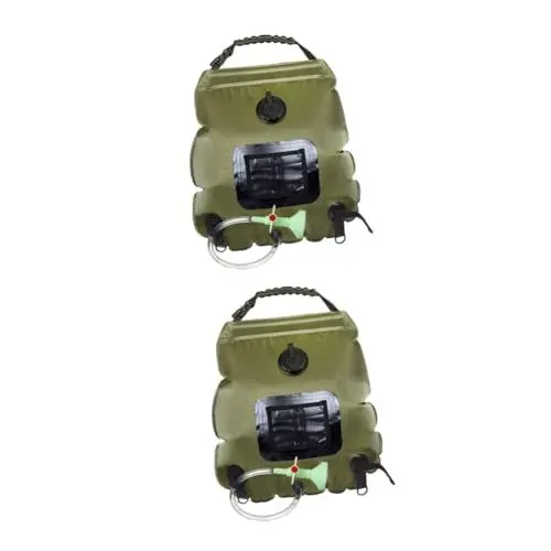 Produktbild: BESPORTBLE 2st Camping-duschtasche Tragbare Solaranlage Duschtaschen Für Camping Sommer Campingdusche Tragbare Duschtasche Wander-duschtasche Warmwasser-duschbeutel Wanderdusche