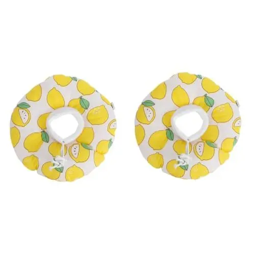 Produktbild: BESPORTBLE 2st Elisabeth Kreis Kätzchen Erholungskegel Kätzchenhalsbänder Heilkegel Anti-leck- Für Hunde Haustier -erholungskegel Yellow Baumwolle