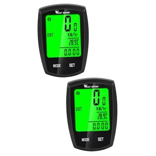 Produktbild: BESPORTBLE 2st Fahrrad-kilometerzähler wasserdichte Fahrradstoppuhr Tacho Fahrrad Fahrradcomputer Kilometerzähler Fahrrad Stoppuhr Motor Tacho Fahrradmonitor Fahrrad Mit Digitalem Tacho