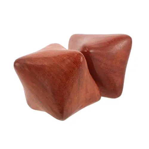 Produktbild: BESPORTBLE 2 Stücke Holzmassage Hände Therapie Bälle für Hand Entspannung und Übung Hand Tragbare Hand Therapie Bälle