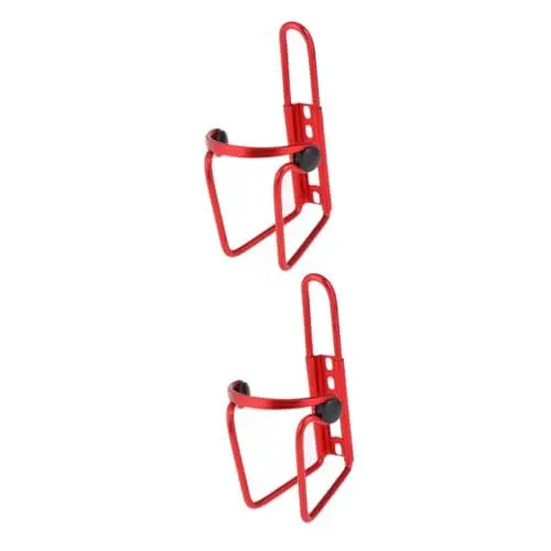 Produktbild: BESPORTBLE 2st Flaschenhalter Fürs Fahrrad Halter Für Fahrrad -wasserflaschenhalter Gestell Flaschenregal Fahrrad Mit Wasserflasche Flaschenhalter Reiten Totes Fahrrad Rot