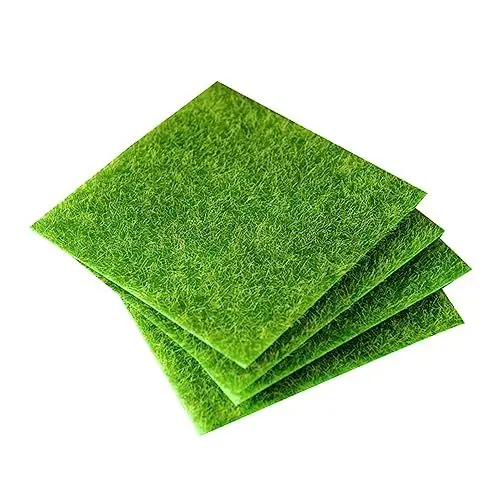 Produktbild: BESPORTBLE 2st Grasfleck Fee Kunstrasen Außenteppich Lebensechtes Gras Miniatur Ornament Garten Gras Miniaturdekoration Gründekor Pflanzendekorationen Grasteppich Draussen Dekorationsmaterial