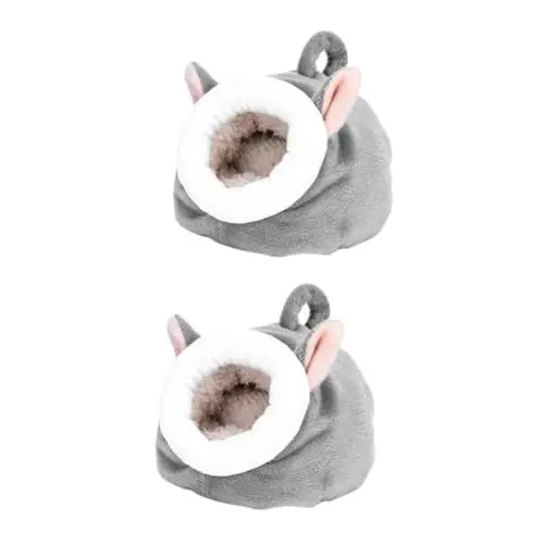 Produktbild: BESPORTBLE 2st Hamster Winterbett Hundebett Abdeckung Bett Für Kleintierversteck Zwerghamster Sitzsack Für Hunde Betthamster Halloween-Teaser-Spielzeug Für Katzen Kleines Tierbett Hamsternest