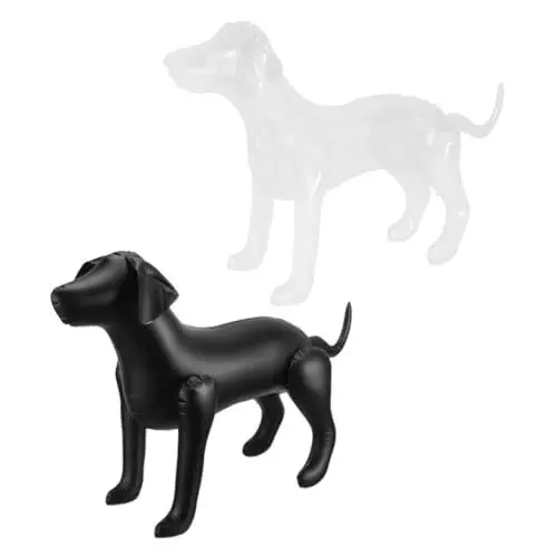 Produktbild: Hund Schaufensterpuppe 2st Haustierbekleidungsmodell Stehender Aufblasbarer Hund Haustier Schaufensterpuppe Stehende Aufblasbare Hunde Schaufensterpuppe Für Hundekleidung Stehendes Hundemodell PVC