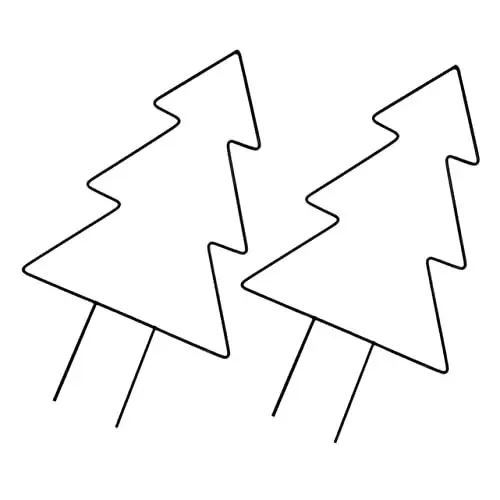 Produktbild: BESPORTBLE 2st Klettergerüst Für Pflanzen Kletterregal Bepflanzen Kletterstützen Aus Metall Für Pflanzen Weihnachtsbaumrahmen Aus Draht Klettergerüst Für Weinreben Klein Eisen Klettern Liane