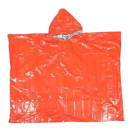 Produktbild: BESPORTBLE 2st Outdoor Warmer Regenmantel Outdoor-umhang Kap Notfall Ponchos Für Erwachsene Überlebensdecke Reitumhang Reflektierender Regenmantel Rettungsdecke Mann Reiten Polyesterfolie