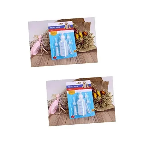 Produktbild: BESPORTBLE 2st Pflegeset Für Haustiere Bausatz Katze Babyflaschensets Für Krankenschwestern Kätzchen Milchflasche Kätzchenflaschen Zum Stillen Futterspender Pflegebedarf Für Welpen Welpen-kit