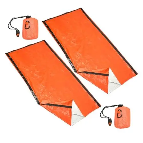 Produktbild: BESPORTBLE Unverzichtbare Outdoor-ausrüstung 2 Stück Schlafsack Aus Pe-aluminiumfolie Kompakt Und Tragbar Für Camping Und Reisen