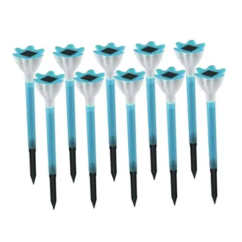 Produktbild: BESPORTBLE 2st Solar-rasenleuchten Solarblumenlichter Gartenlicht Blumenlichter Für Gartenpfähle Garten-terrassenlampe Geführte Außenleuchten Straßenlicht Gartenblumenpfahl Led Stehleuchte