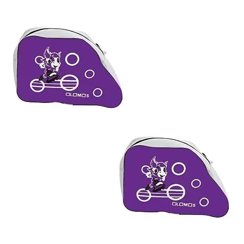 Produktbild: BESPORTBLE 2st Tasche Für Rollschuhe Dreieckige Skatertasche Aufbewahrungstasche Für Schlittschuhe Tasche Für Inline-Skates Rollschuh-Handtasche Eine Schulter Oxford Kind Skating-Rock Violett