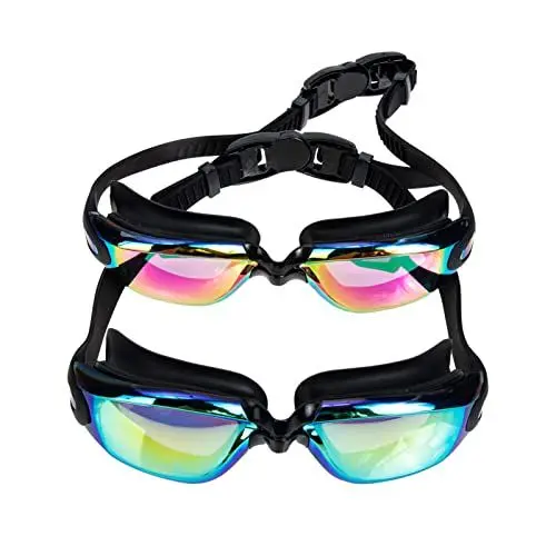 Produktbild: BESPORTBLE 2stücke Schwimmbrille Anti-beschlag Uv-schutz Bequeme Schwimmbrille Für Erwachsene Leicht Für Pool Und Schwimmen Geeignet Klare Sicht Für Sport Und Freizeit