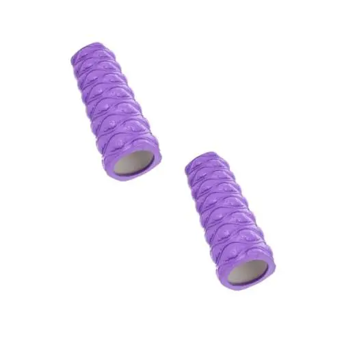 Produktbild: BESPORTBLE 2st Yoga-säule Pilates-roller Schaumstoffrolle Yoga-massagerolle Triggerpunkt-massagerolle Trainingsrolle Muskelmassagerolle Körperrolle Rückenrollen Hintere Rolle Eva Violett