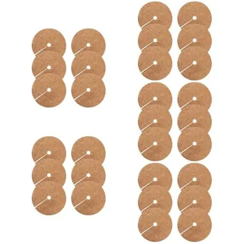 Produktbild: BESPORTBLE 30 STK Blumentopf Kokosmatte Kokospflanzenabdeckung Baummulchkreise Zimmerpflanzen Topfpflanzen drinnen Baumring runder Anti-Ring Tier Kokosnussschale Blumentopfmatte Kunsthandwerk