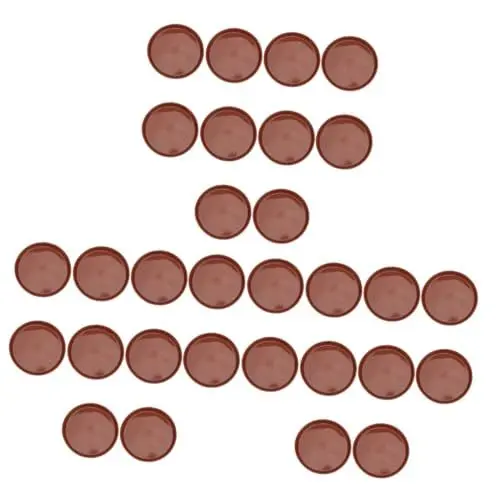Produktbild: BESPORTBLE 30 Stk Tablett für Pflanzentöpfe untersetzer für blumentöpfe pflanzenschutzmittel quadratisches Tablett sukkulenten töpfe untersetzer Anlage sukkulenten töpfe rot