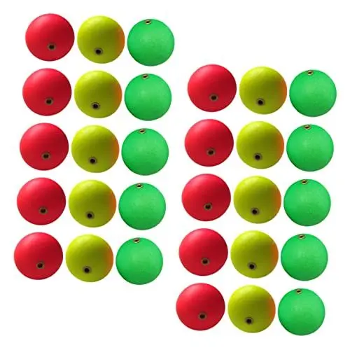 Produktbild: BESPORTBLE 30 Stück Angelposen Pro Tools Angelausrüstung Ausrüstung Angelposen Pompano-Rigs Für Brandungsangeln Eisangeln Bobber Bobberstopps Sphärisches Angelzubehör Schwimmball Angeln