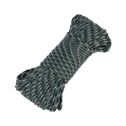 Produktbild: BESPORTBLE 31 Meter Kletterseil Sicherheitsleine Rappel Seil Für Outdoor Klettern Rettung Und Abenteuer Strapazierfähiges Wetterfestes Paracord Camouflage Farbe
